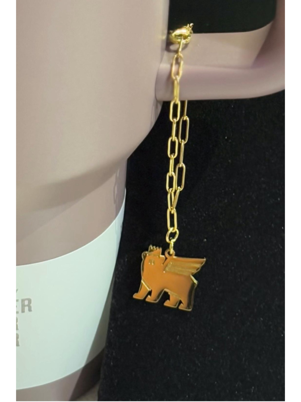 Gold Stanley logo cup charm chain - Picture 5 of 10